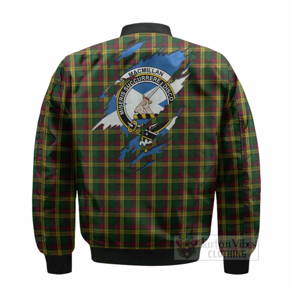MacMillan (McMillan) Clan Crest In Me Tartan Bomber Jacket Scotland Flag Style
