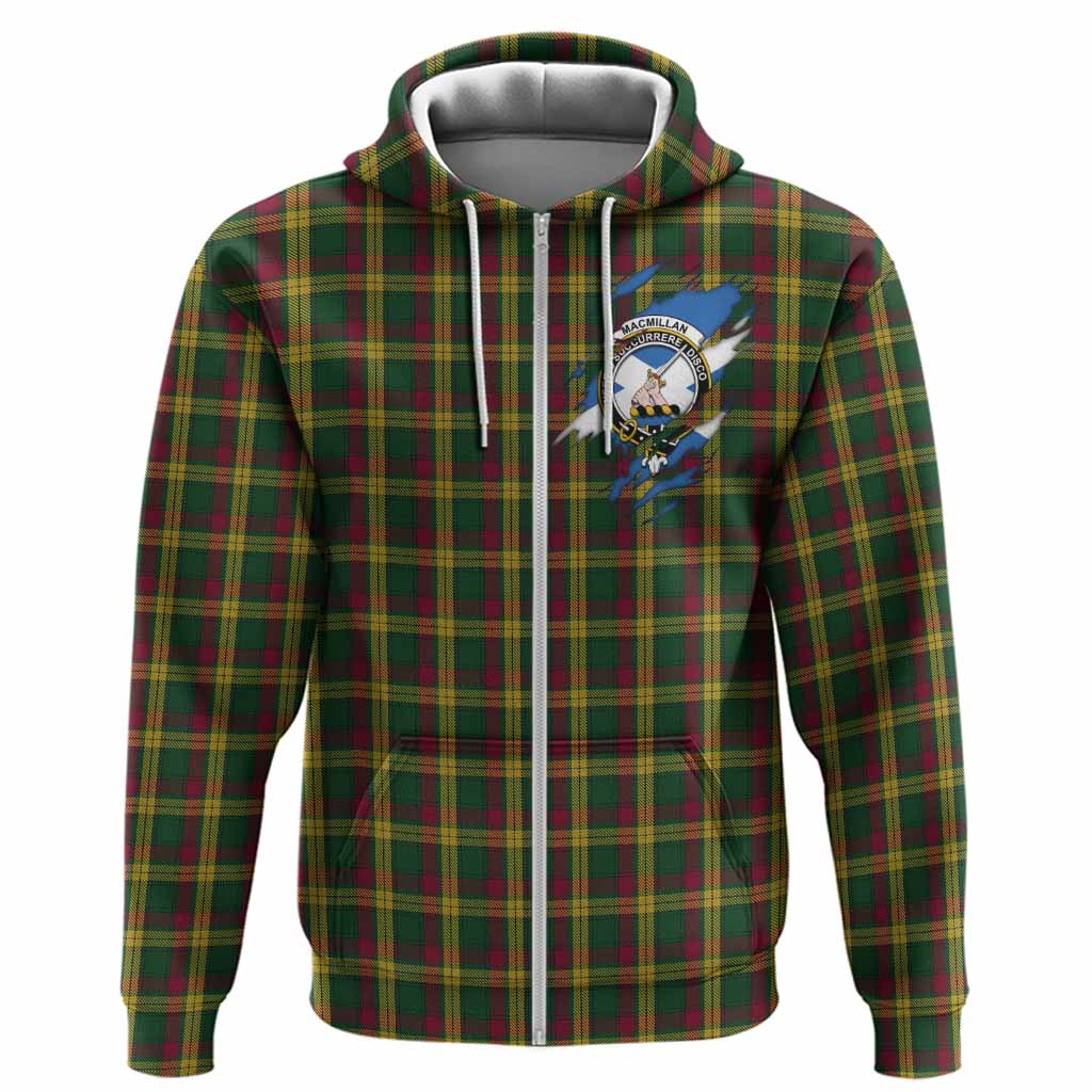 MacMillan (McMillan) Clan Crest In Me Tartan Hoodie Scotland Flag Style