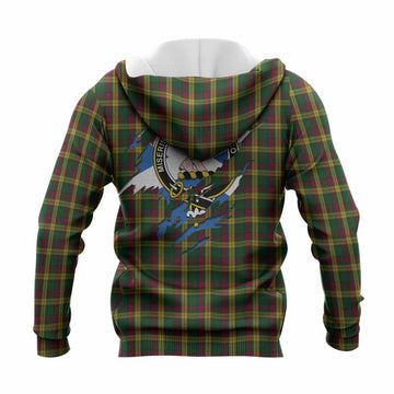 MacMillan (McMillan) Clan Crest In Me Tartan Knitted Hoodie Scotland Flag Style