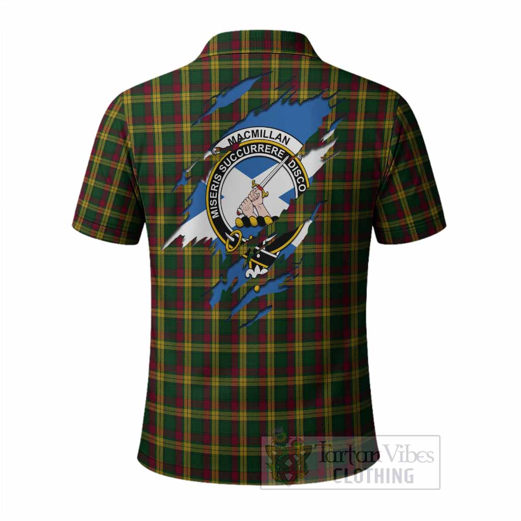 MacMillan (McMillan) Clan Crest In Me Tartan Polo Shirt Scotland Flag Style