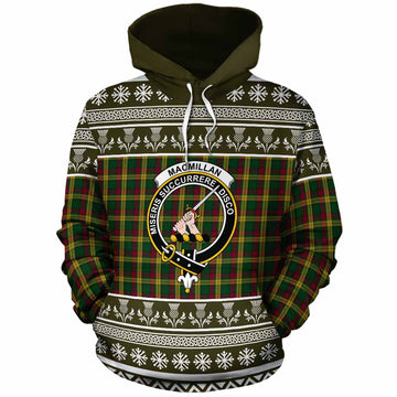 MacMillan (McMillan) Clan Tartan Christmas Cotton Hoodie with Family Crest