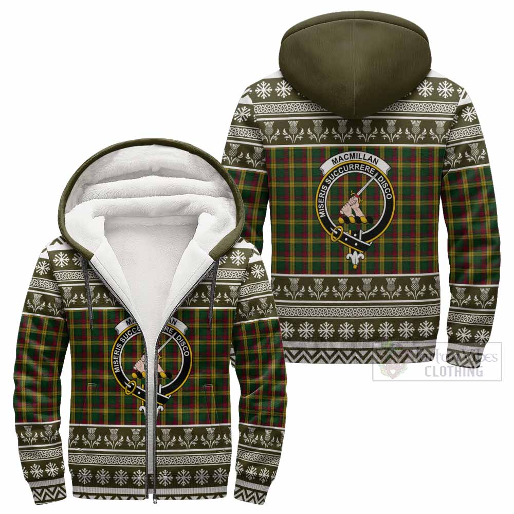 MacMillan (McMillan) Clan Tartan Christmas Fleece Hoodie with Family Crest - Tartan Vibes Clothing