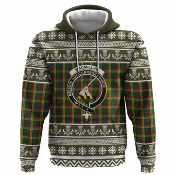MacMillan (McMillan) Clan Tartan Christmas Hoodie with Family Crest