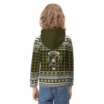 MacMillan (McMillan) Clan Tartan Christmas Kid Hoodie with Family Crest