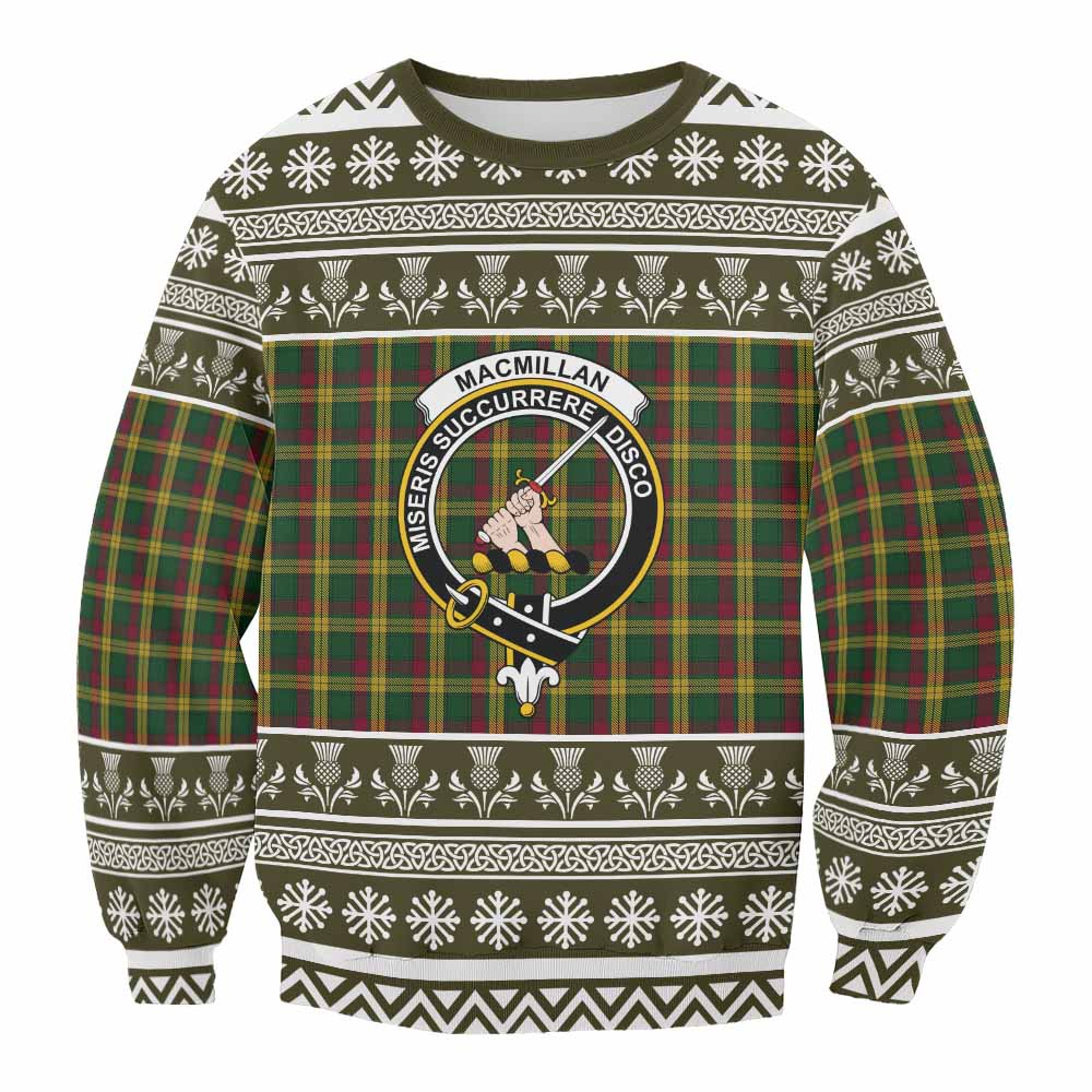 MacMillan (McMillan) Clan Tartan Christmas Sweatshirt with Family Crest - Tartan Vibes Clothing