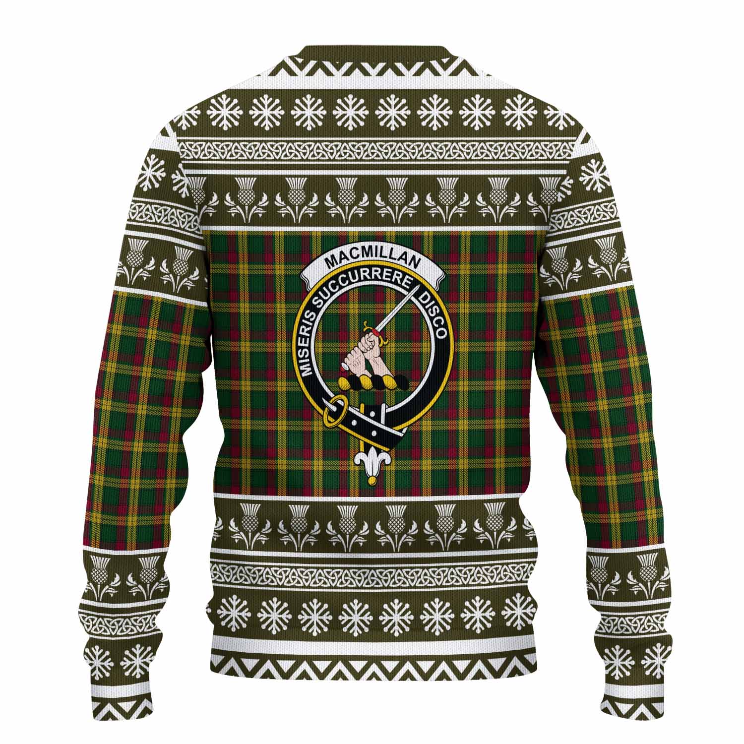 MacMillan (McMillan) Clan Tartan Christmas Ugly Sweater with Family Crest - Tartan Vibes Clothing