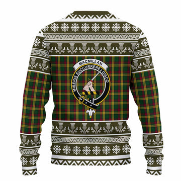 MacMillan (McMillan) Clan Tartan Christmas Ugly Sweater with Family Crest