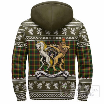 MacMillan (McMillan) Clan Tartan Crest Christmas Fleece Hoodie Coat of Arms Funny Style
