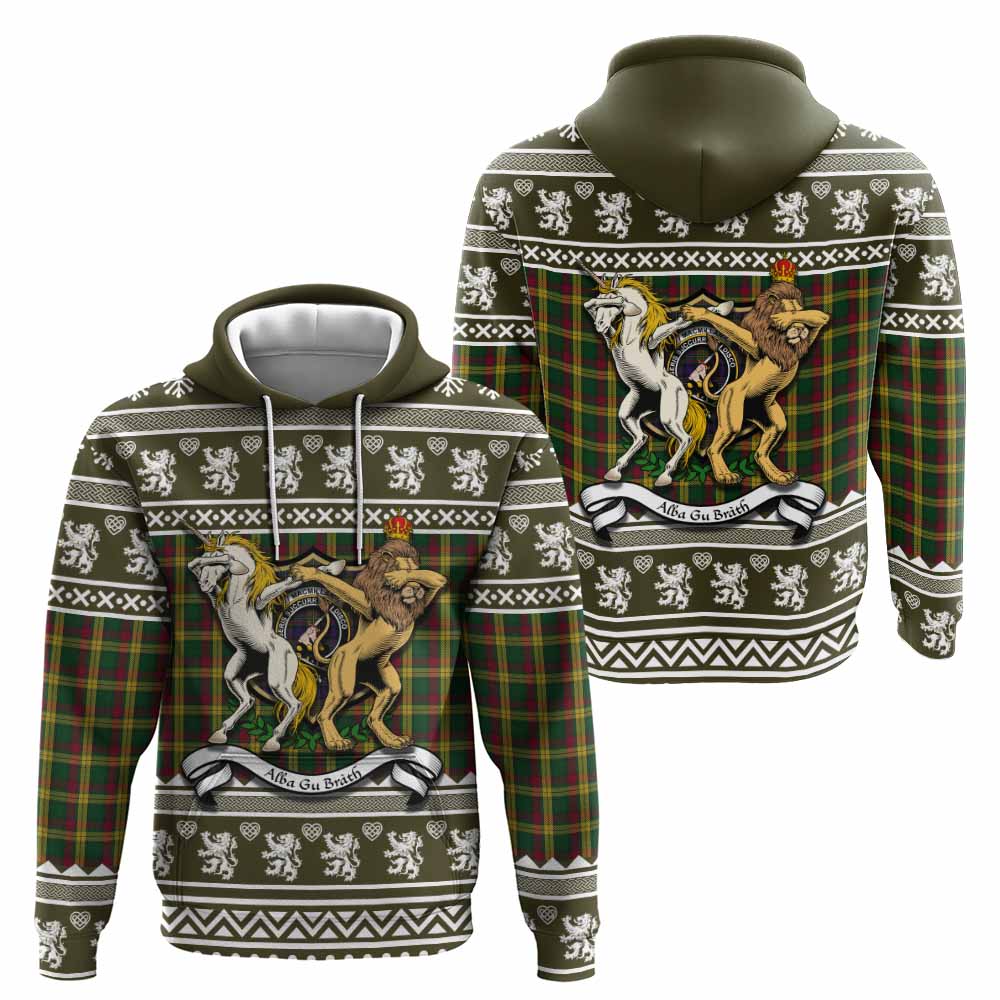 MacMillan (McMillan) Clan Tartan Crest Christmas Hoodie Coat of Arms Funny Style - Tartan Vibes Clothing