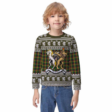 MacMillan (McMillan) Clan Tartan Crest Christmas Kid Ugly Sweatshirt Coat of Arms Funny Style