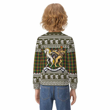 MacMillan (McMillan) Clan Tartan Crest Christmas Kid Ugly Sweatshirt Coat of Arms Funny Style