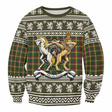 MacMillan (McMillan) Clan Tartan Crest Christmas Sweatshirt Coat of Arms Funny Style