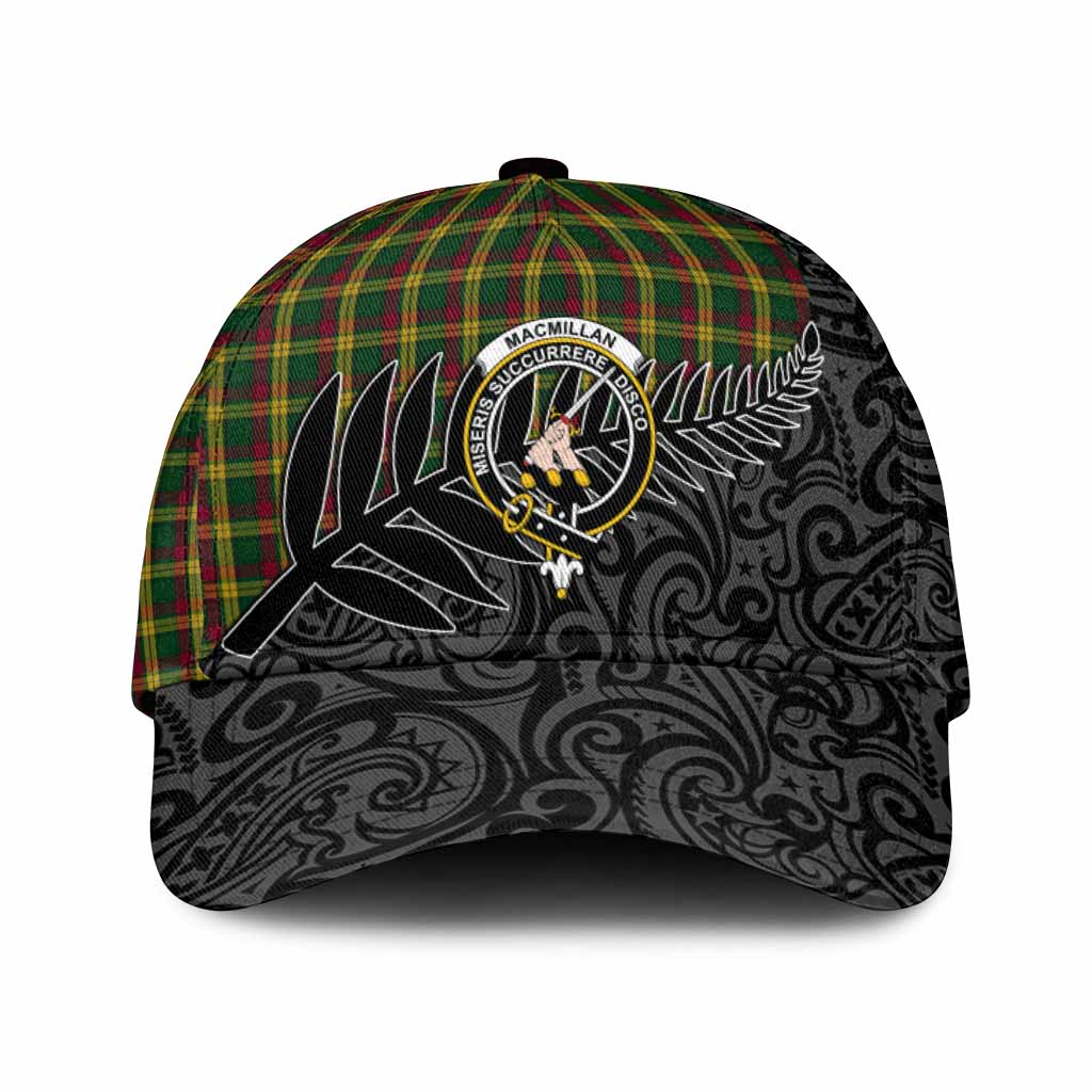 MacMillan (McMillan) Crest Tartan Classic Cap with New Zealand Silver Fern Half Style