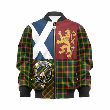 MacMillan (McMillan) Crest Tartan Kid Bomber Jacket with Lion Rampant Saltire Style