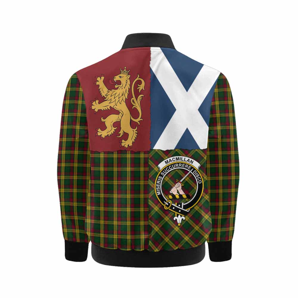 MacMillan (McMillan) Crest Tartan Kid Bomber Jacket with Lion Rampant Saltire Style - Tartan Vibes Clothing