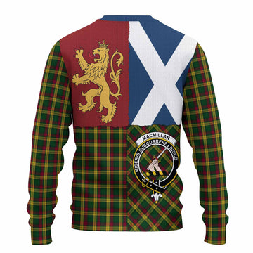 MacMillan (McMillan) Crest Tartan Knitted Sweater with Lion Rampant Saltire Style