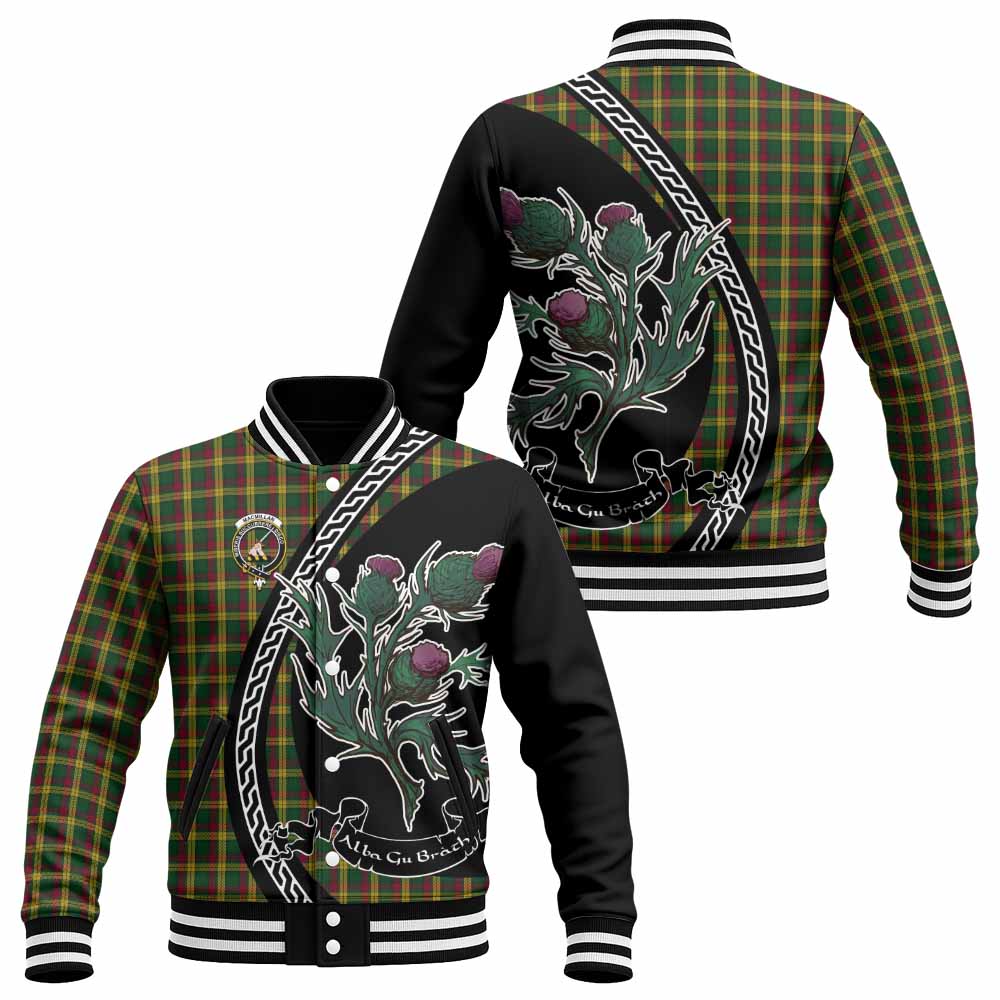MacMillan (McMillan) Family Crest Tartan Baseball Jacket Alba Thistle Inspired - Tartan Vibes Clothing