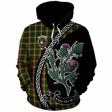 MacMillan (McMillan) Family Crest Tartan Cotton Hoodie Alba Thistle Inspired