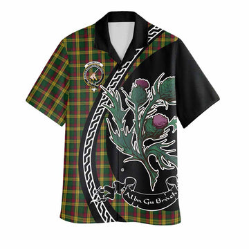 MacMillan (McMillan) Family Crest Tartan Hawaiian Shirt Alba Thistle Inspired