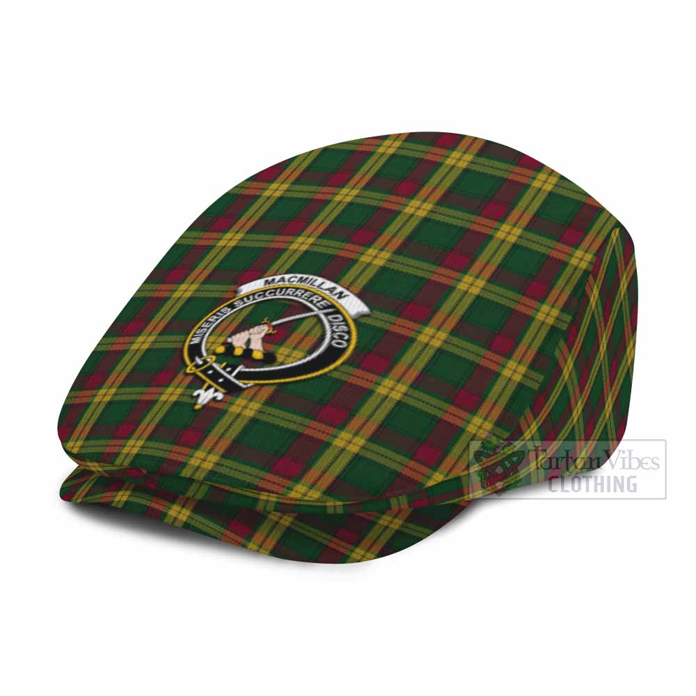 MacMillan (McMillan) Family Crest Tartan Jeff Cap, Tartan Flat Cap