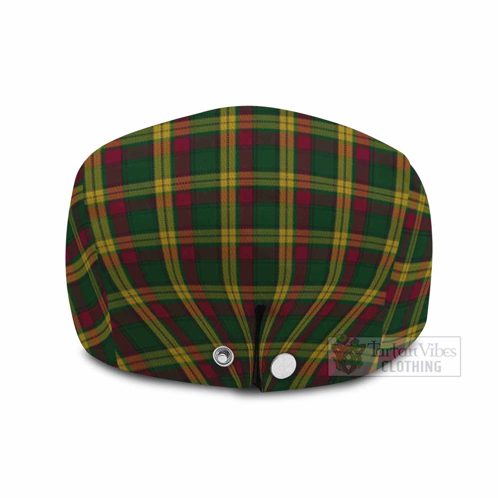 MacMillan (McMillan) Family Crest Tartan Jeff Cap, Tartan Flat Cap