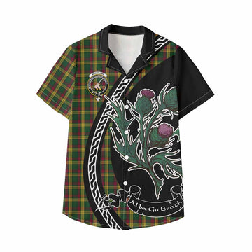 MacMillan (McMillan) Family Crest Tartan Kid Hawaiian Shirt Alba Thistle Inspired - Tartan Vibes Clothing