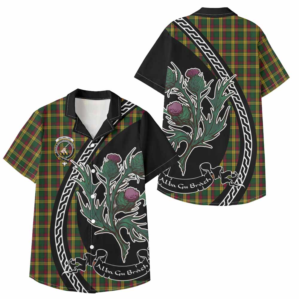 MacMillan (McMillan) Family Crest Tartan Kid Hawaiian Shirt Alba Thistle Inspired - Tartan Vibes Clothing
