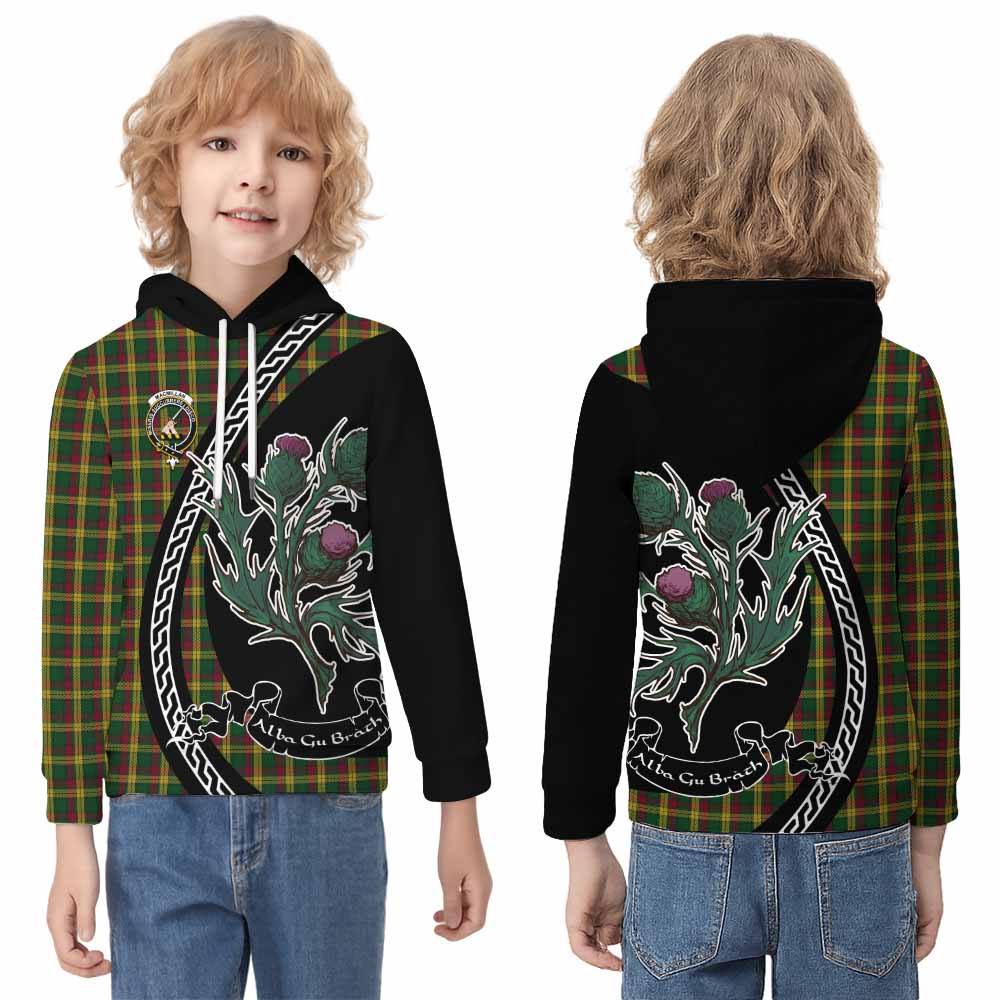MacMillan (McMillan) Family Crest Tartan Kid Hoodie Alba Thistle Inspired - Tartan Vibes Clothing