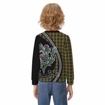 MacMillan (McMillan) Family Crest Tartan Kid Knitted Sweatshirt Alba Thistle Inspired