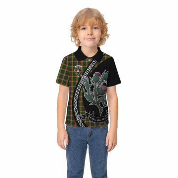 MacMillan (McMillan) Family Crest Tartan Kid Polo Shirt Alba Thistle Inspired - Tartan Vibes Clothing