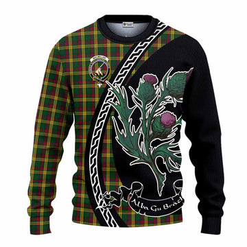 MacMillan (McMillan) Family Crest Tartan Knitted Sweater Alba Thistle Inspired