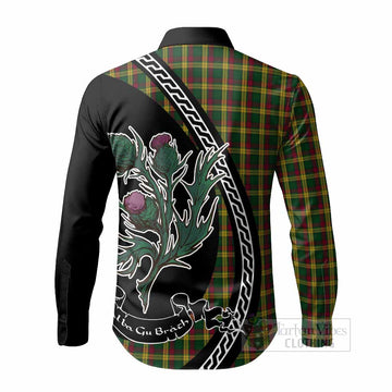MacMillan (McMillan) Family Crest Tartan Long Sleeve Button Shirts Alba Thistle Inspired