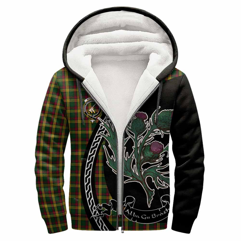 MacMillan (McMillan) Family Crest Tartan Sherpa Hoodie Alba Thistle Inspired - Tartan Vibes Clothing