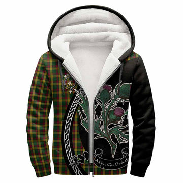 MacMillan (McMillan) Family Crest Tartan Sherpa Hoodie Alba Thistle Inspired