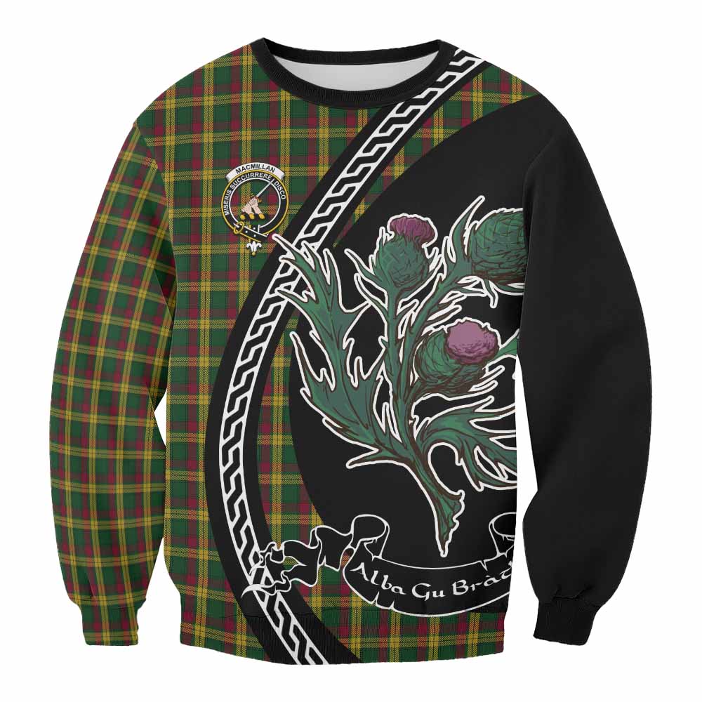 MacMillan (McMillan) Family Crest Tartan Sweatshirt Alba Thistle Inspired - Tartan Vibes Clothing