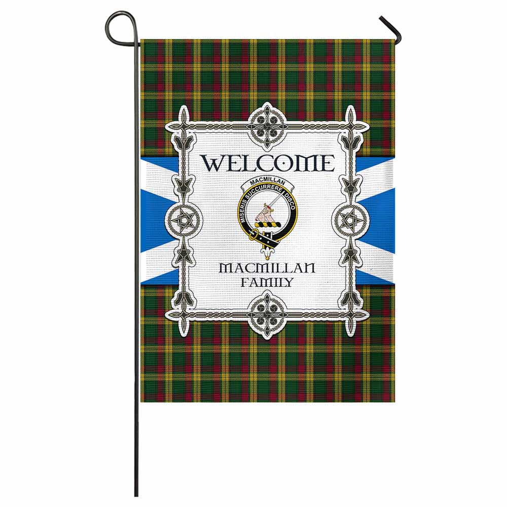 MacMillan (McMillan) Family Crest Tartan Welcome Garden Flag Saltire Harmony Style - Tartan Vibes Clothing