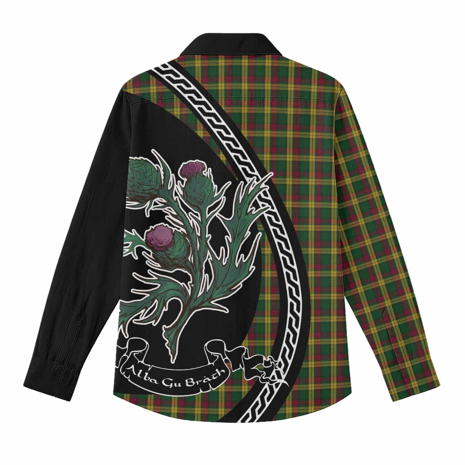 MacMillan (McMillan) Family Crest Tartan Women Casual Shirt Alba Thistle Inspired - Tartan Vibes Clothing