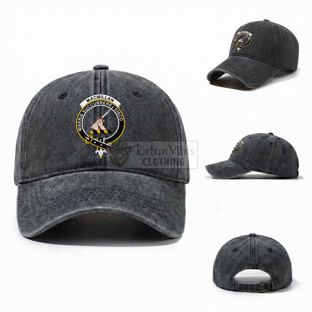 MacMillan (McMillan) Scottish Clan Crest Washed Baseball Cap