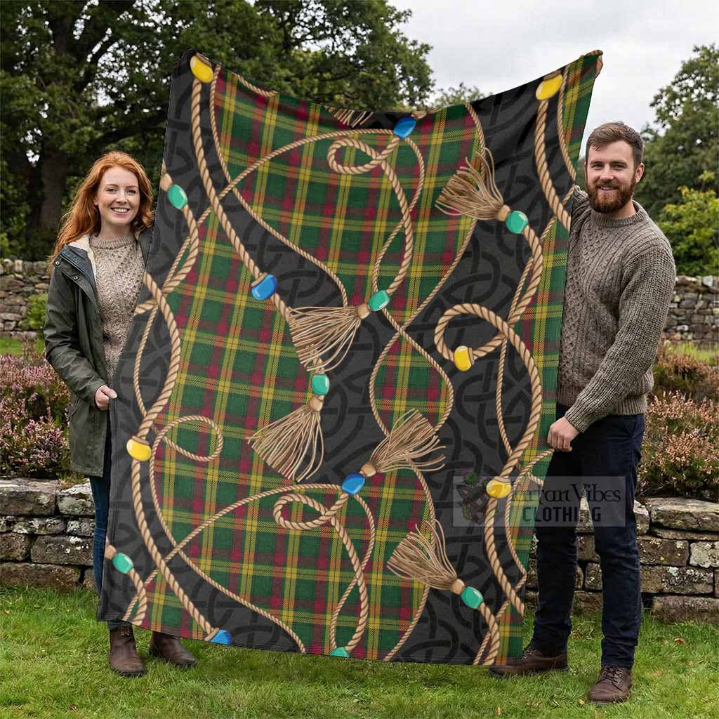 MacMillan (McMillan) Scottish Tartan Twisted Ropes Stylized Blanket - Tartan Vibes Clothing