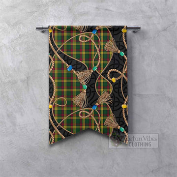 MacMillan (McMillan) Scottish Tartan Twisted Ropes Stylized Gonfalon