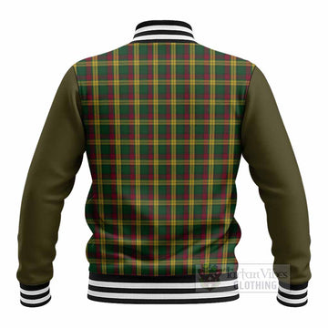 MacMillan (McMillan) Tartan Accent Baseball Jacket with Family Crest