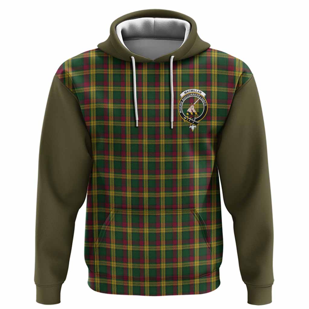 MacMillan (McMillan) Tartan Accent Hoodie with Family Crest