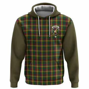 MacMillan (McMillan) Tartan Accent Hoodie with Family Crest
