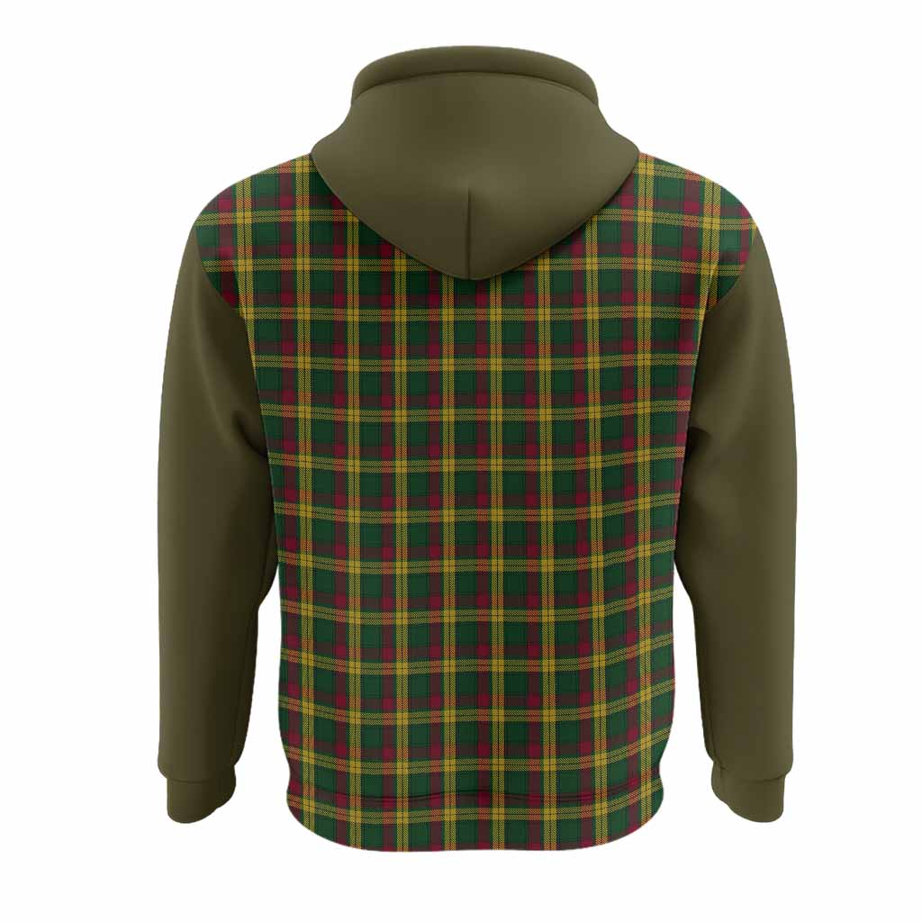 MacMillan (McMillan) Tartan Accent Hoodie with Family Crest