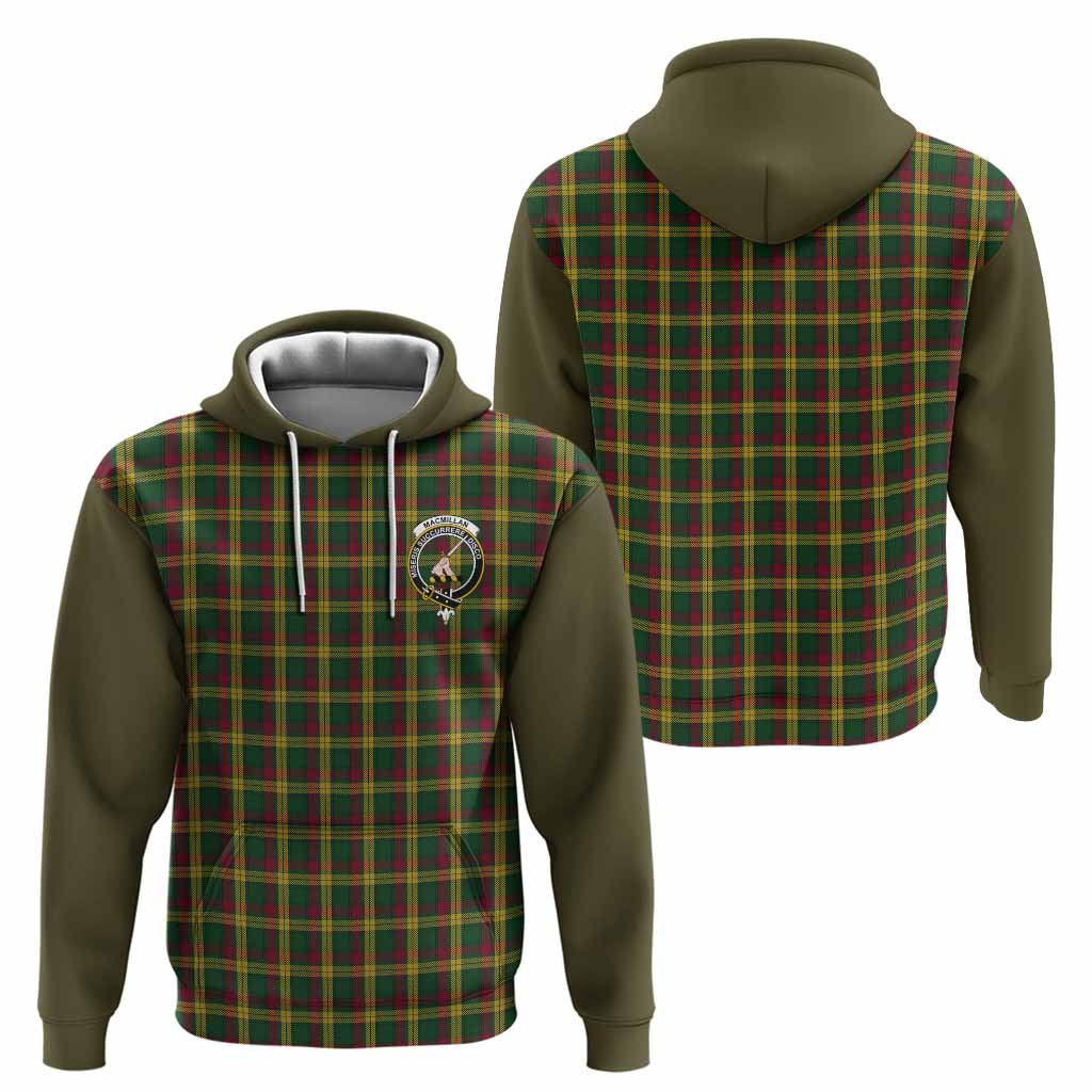 MacMillan (McMillan) Tartan Accent Hoodie with Family Crest