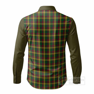 MacMillan (McMillan) Tartan Accent Long Sleeve Button Shirts with Family Crest