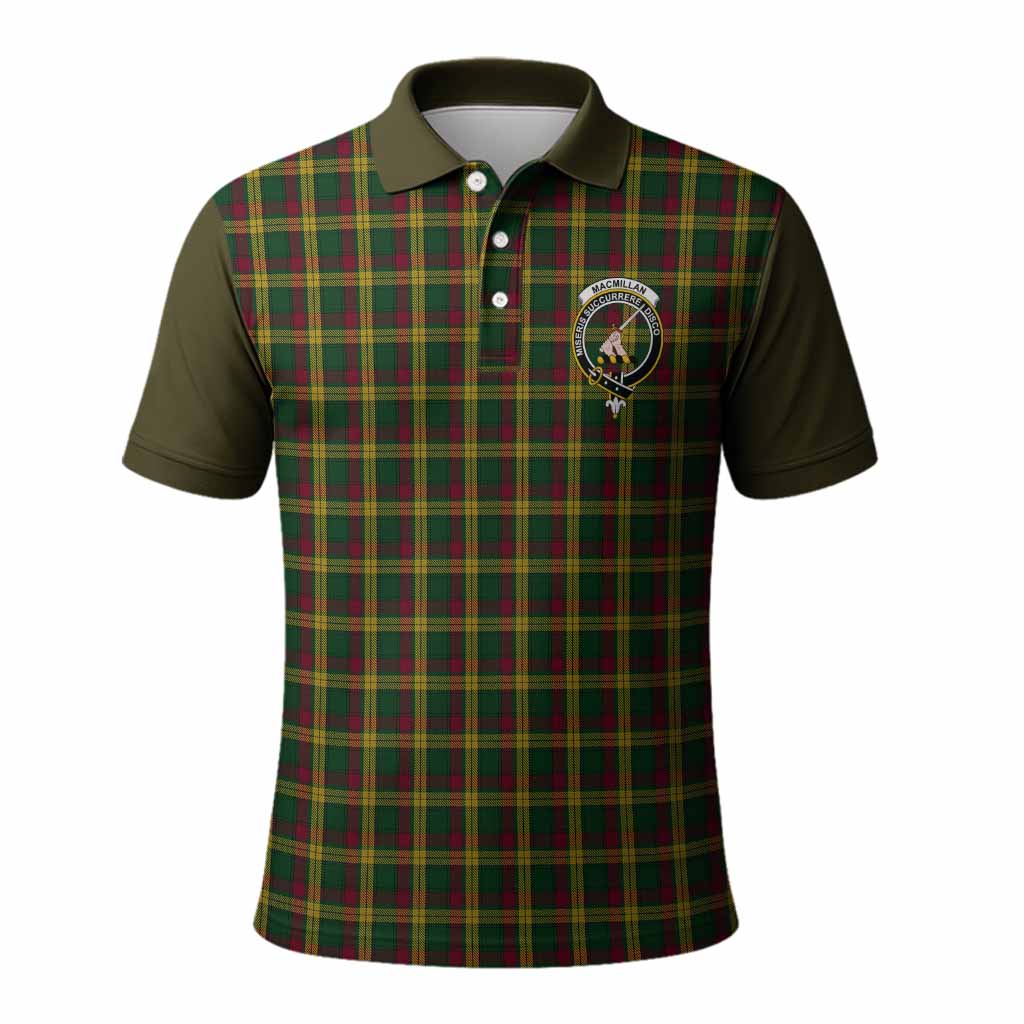 MacMillan (McMillan) Tartan Accent Polo Shirt with Family Crest