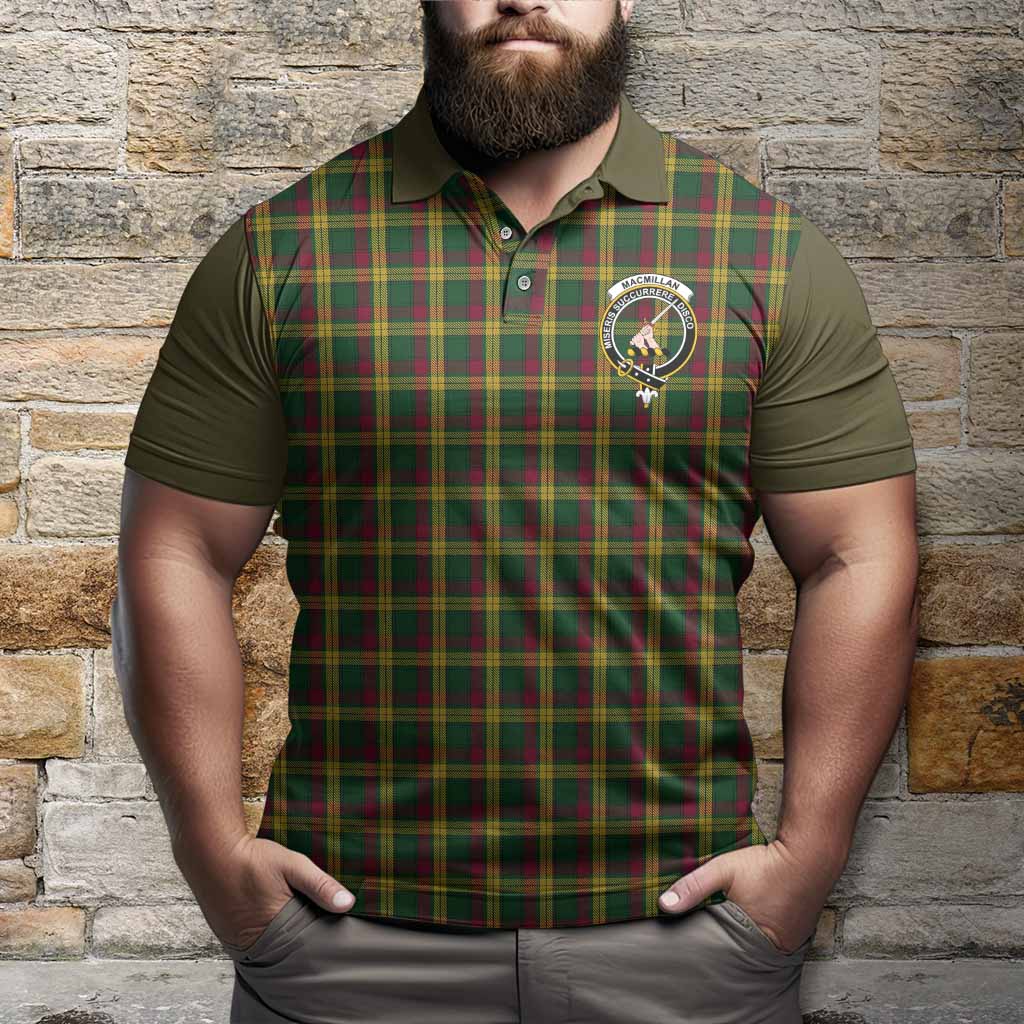 MacMillan (McMillan) Tartan Accent Polo Shirt with Family Crest