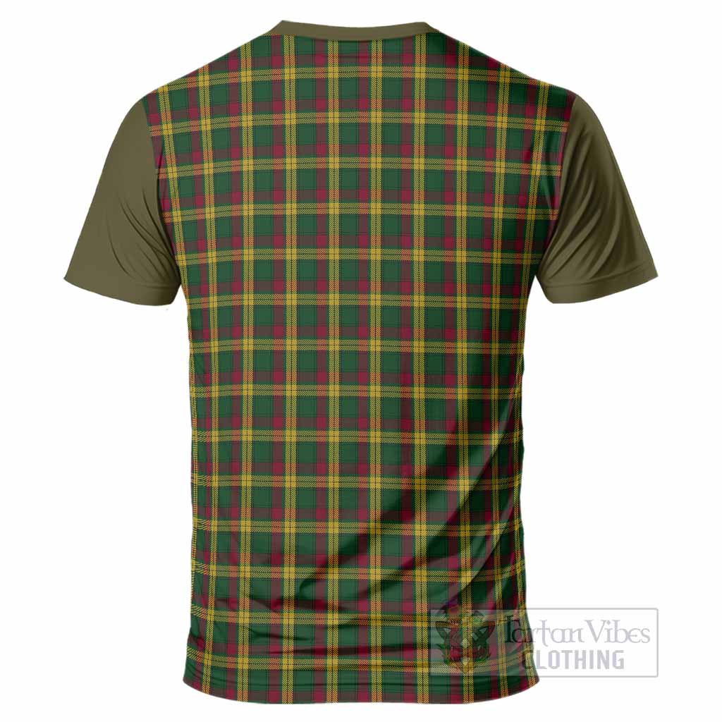 MacMillan (McMillan) Tartan Accent T-Shirt with Family Crest