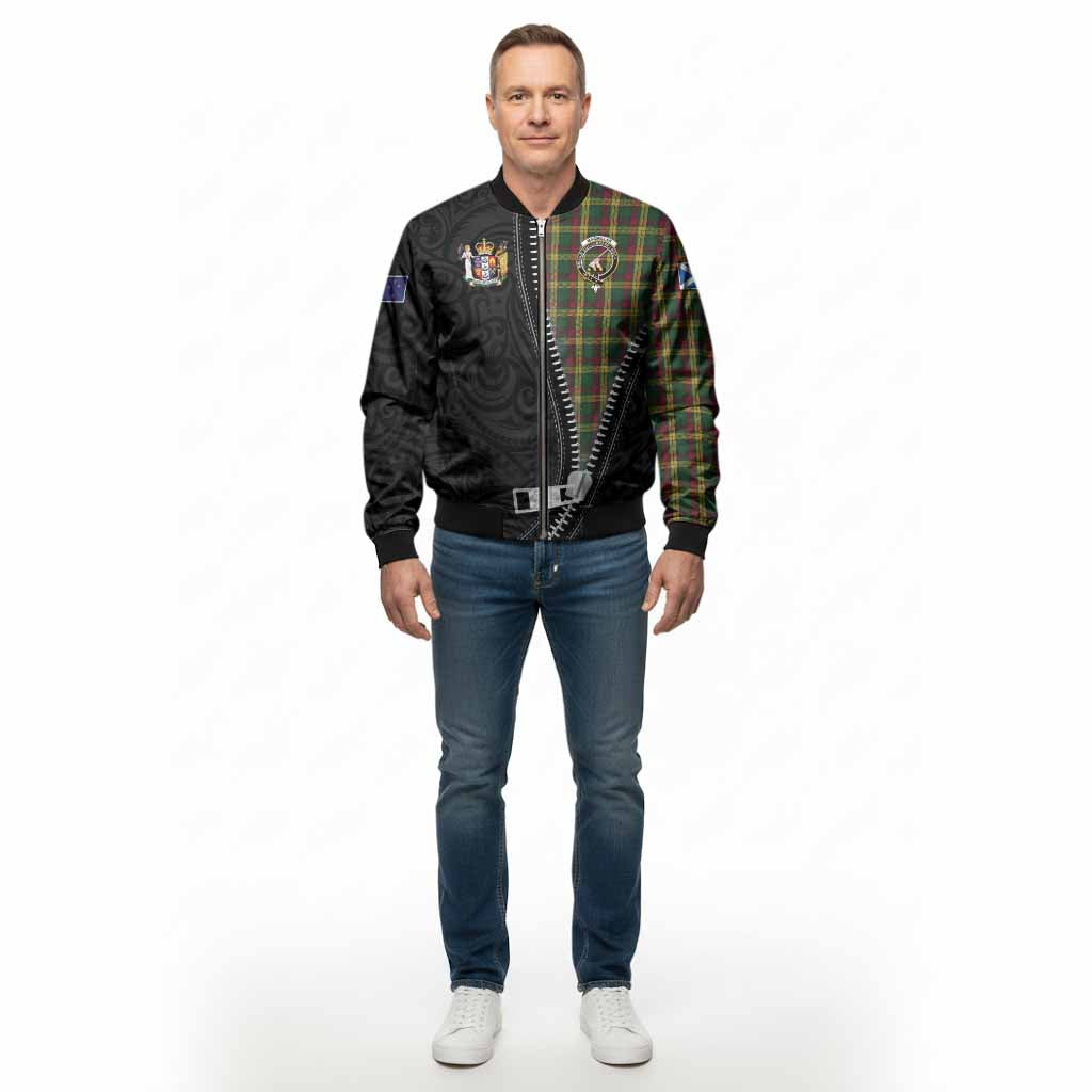 MacMillan (McMillan) Tartan Bomber Jacket New Zealand Pattern Unique Zipper Stylized
